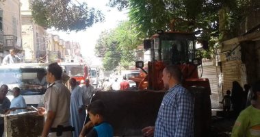 إزالة 311 حالة إشغالات متنوعة بمدينة ببا جنوب بنى سويف 