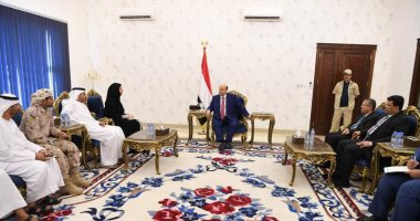 الرئيس اليمنى يلتقى وزيرة الدولة لشئون التعاون الدولى بالإمارات