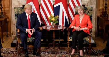ترامب من بريطانيا: العلاقات الأمريكية البريطانية قوية جدا - صور