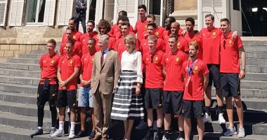 كأس العالم 2018.. ملك بلجيكا يستقبل ثالث المونديال فى القصر الملكى.. صور