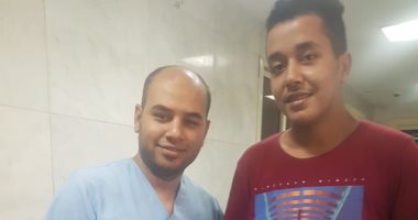 انقاذ حياة شاب بمستشفى قنا الجامعى بعد تعرضه لحادث قطار 