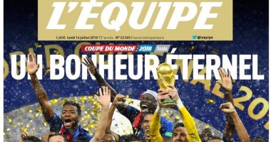 الصحافة العالمية تحتفل بتتويج منتخب فرنسا بطلا للمونديال.. صور