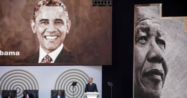 أوباما ينتقد سياسة ترامب خلال حفل تكريمى لنيلسون مانديلا بجنوب أفريقيا