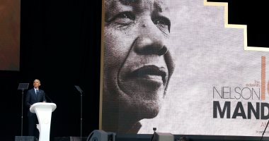 صور.. أوباما يلقى كلمة بحفل تكريمى لنيلسون مانديلا فى جنوب أفريقيا
