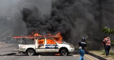 صور.. تواصل الاشتباكات وأعمال العنف فى هندوراس احتجاجا على ارتفاع الأسعار