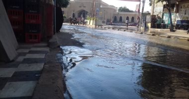 قارئ يشكو كسر ماسورة مياه بشارع محطة منوف بالمنوفية