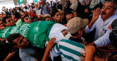 الفلسطينيون يشيعون جثامين شهداء القصف الإسرائيلى على قطاع غزة - صور