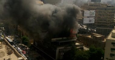 حريق فى نقابة التجاريين الفرعية بشارع رمسيس