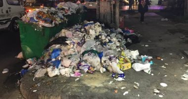 انتشار القمامة فى شارع رشدى بالإسكندرية والأهالى يطالبون بتطهير المكان