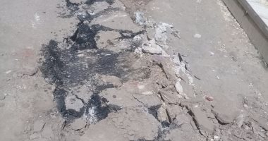 شكوى من تكسير الطريق بقرية كفر طهرمس رغم رصفه منذ أشهر بالجيزة