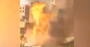 فيديو.. لحظة اندلاع حريق داخل مصنع ملابس بجوار الطريق الدائرى