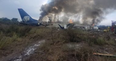 إصابة 85 شخصا فى تحطم طائرة شمال المكسيك
