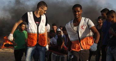 ارتفاع حصيلة مصابى مسيرات العودة برصاص الاحتلال وبالاختناق لـ 115 بغزة