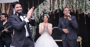 صور.. رامى صبرى وبوسى وأوكا وأورتيجا وماريس يتألقون فى زفاف محمود وفيروز