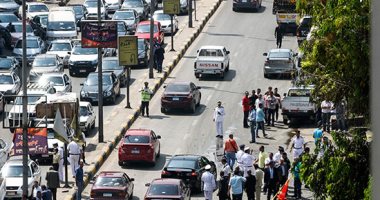 فيديو..زحام بشارع البطل أحمد عبدالعزيز بعد انفجار سيارة بمطلع كوبرى أكتوبر