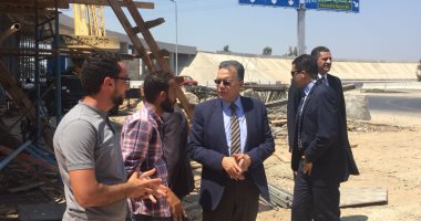وزير النقل يتفقد أعمال محاور ربط القاهرة ـ الإسكندرية الزراعى و"الإقليمى"