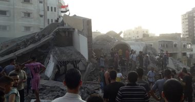 صور.. إصابة 18 فى قصف لجيش الاحتلال الإسرائيلى على مبنى بغزة