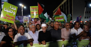  الآلاف يتظاهرون فى تل أبيب ضد قانون "الدولة القومية"