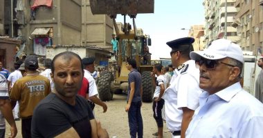 إزالة 62 حالة إشغالات وتعديات على أملاك الدولة بحى الضواحى فى بورسعيد