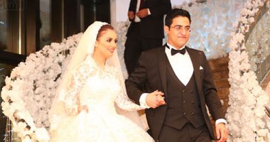 فنانون وإعلاميون ومسئولون فى حفل زفاف أحمد نبوى وسالى جمال