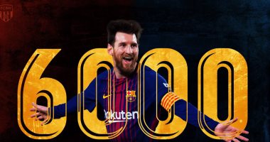 ميسي يسجل هدف برشلونة الـ6000 فى الدوري الإسباني بشباك ألافيس.. فيديو
