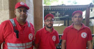 فيديو.. فريق الهلال الأحمر يصل حديقة الأزهر لتقديم الإسعافات الأولية للزائرين