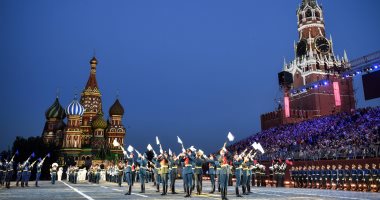 صور.. انطلاق مهرجان للموسيقى العسكرية فى موسكو