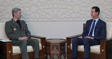 صور.. بشار الأسد يستقبل وزير الدفاع الإيرانى لبحث التعاون بين البلدين