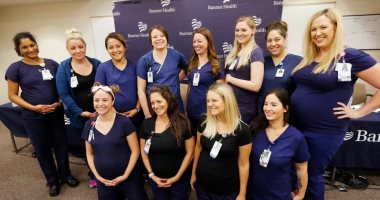 فى مستشفى واحد.. مؤتمر صحفى لـ 16 ممرضة "حامل" للحديث عن تجربة "الحمل معا"