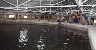 صور.. رئيس جامعة بنها يفتتح المزرعة السمكية بكلية الزراعة 