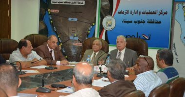 محافظ جنوب سيناء يعقد الاجتماع الدورى لمتابعة المشروعات التنموية