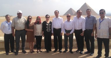 صور.. رئيس فيتنام يزور أهرامات الجيزة ويشيد بالحضارة المصرية