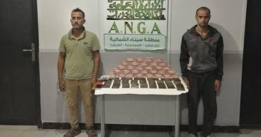 ضبط متهمين بحوزتهما 3 آلاف قرص مخدر و 24 طربة حشيش بالإسماعيلية