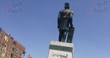 صور...نرصد تمثال الخديوى إسماعيل بعد استعادة وزارة الثقافة شكله الأصلى