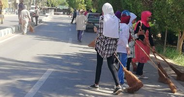 صور وفيديو.. ختام حملة "شارك ونظف" فى شوارع موط بالداخلة 