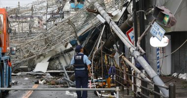 صور.. آثار كارثية بسبب إعصار جيبى باليابان وارتفاع حصيلة الضحايا لـ 8 قتلى