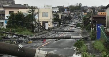 "اليابان" تعلن حصار عشرات الأطفال فى منطقة جبلية بسبب إعصار جيبى.. صور