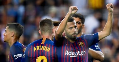 فيديو.. جوردى ألبا يضيف هدف برشلونة الثانى ضد الإنتر بدورى الابطال