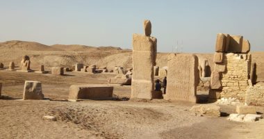 شاهد.. معبد آمون وبحيرة مقدسة وتمثال أبو الهول.. أهم آثار منطقة صان الحجر