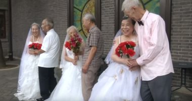 شاهد.. فالنتين للمسنين بمناسبة عيد الحب فى الصين