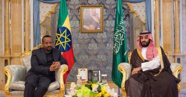 ولى العهد السعودى يلتقى رئيس الوزراء الإثيوبى ورئيس إريتريا فى قصر السلام