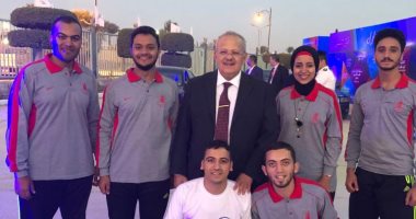 الخشت يلتقى طلاب جامعة القاهرة المشاركين فى أسبوع شباب المدن بجامعة السويس