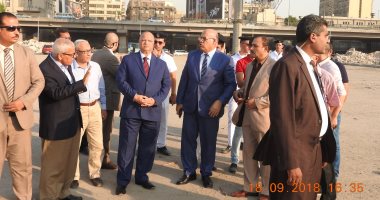 محافظ القاهرة يتفقد أعمال الإزالة بمثلث ماسبيرو