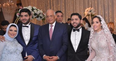 صور.. على عبد العال والنواب فى زفاف  محمود الخضراوى وتقى عبد الله