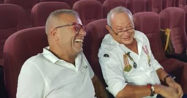 شاهد.. شريف منير ونجيب ساويرس أثناء تحضيرات مهرجان الجونة السينمائى