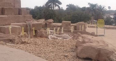 اكتشاف 23 قطعة أثرية أثناء أعمال مشروع خفض المياه الجوفية بكوم أمبو