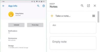 جوجل تعيد تسمية تطبيقها Google Keep إلى “Keep Notes" على أندرويد