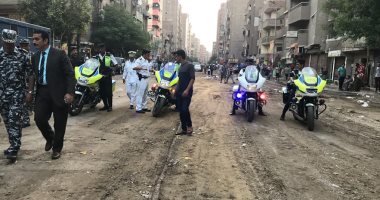 مدير أمن الجيزة يقود حملة لإزالة التعديات بشوارع العمرانية