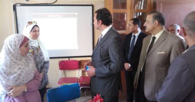 نائب وزير التعليم لشئون المعلمين يتابع تطبيق النظام التعليمى الجديد ببنى سويف