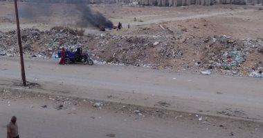 قارىء يشكو حرق القمامة فى أرض فضاء بمدينة نصر 